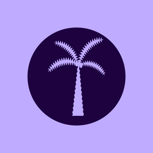 Tree icon, palm — Stock Vector