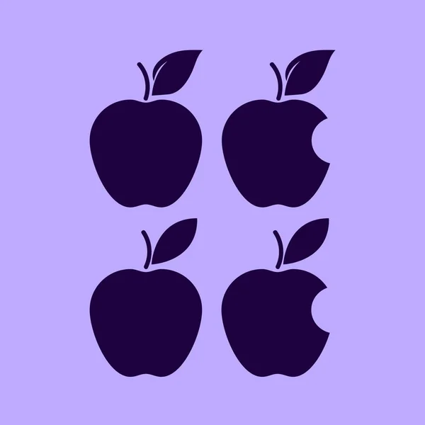 Ensemble d'icônes Apple — Image vectorielle