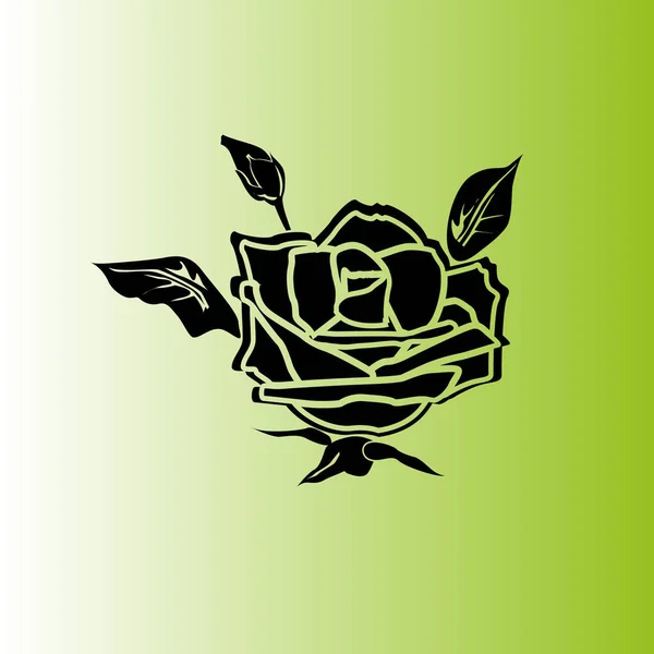 Троянда Вектор Проста Іконка — стоковий вектор