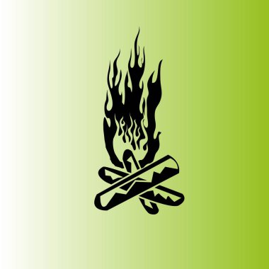 şenlik ateşi vektör simge tasarlamak 