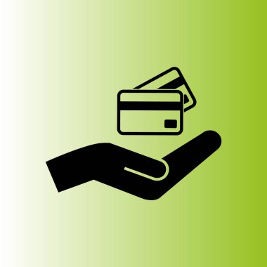 Kredi kartları vektör çizim holding 