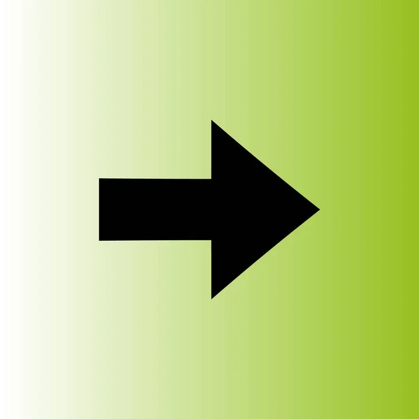 Signo Flecha Vectorial Aislado — Vector de stock