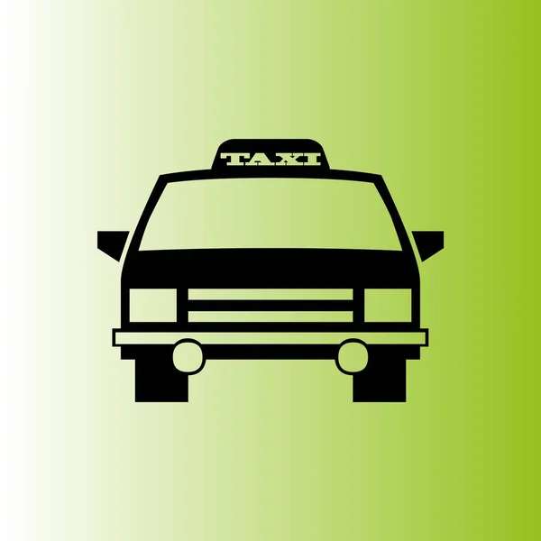 Taxi Auto Vector Pictogram — Stockvector