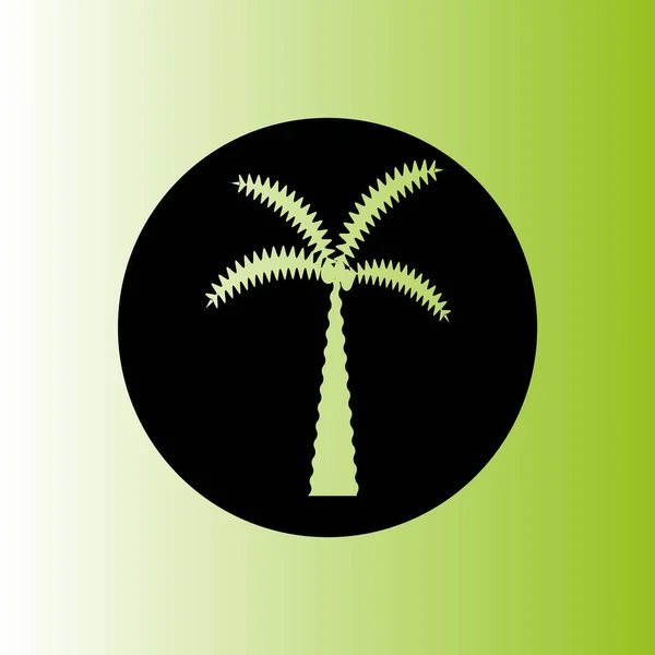 Baum Symbol Palmvektor Illustration — Stockvektor