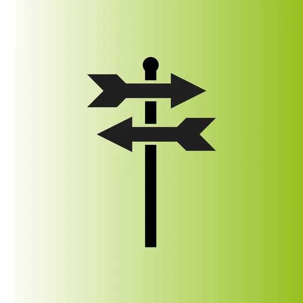 Illustration Vectorielle Icône Signpost — Image vectorielle