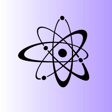 Atom işareti vektör simgesi