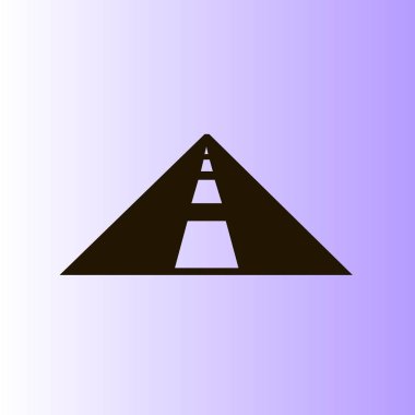 Yol simgesi, otoyol vektör çizim