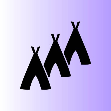 Hovels simgesi, kulübe illüstrasyon vektör