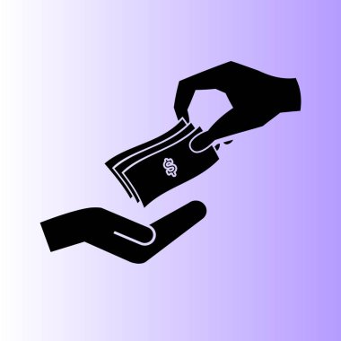 para nakit vektör simgesi. dolar