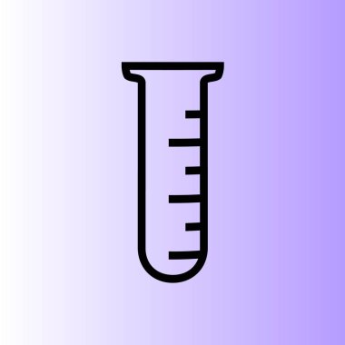 test tüp vektör simgesi