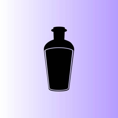 şişe simgesi, vektör illüstrasyonu