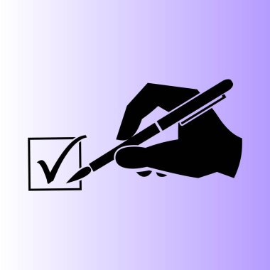 el ve kene vektör simgesi