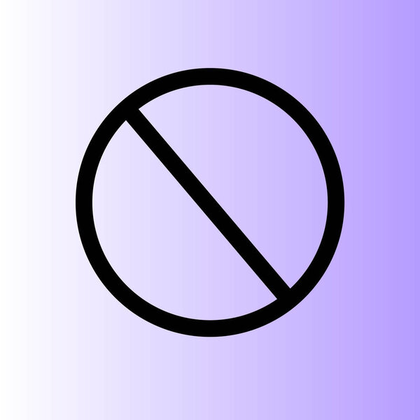 иконка запрета доступа, векторная иллюстрация запрета
