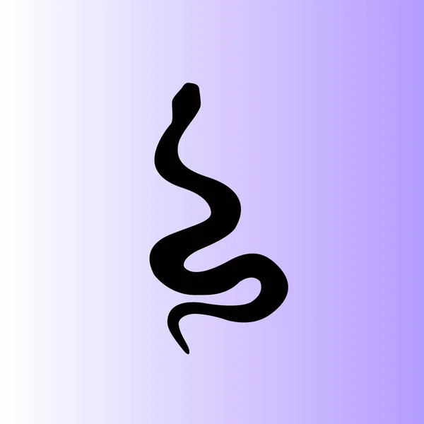 Kígyó Egyszerű Vektorgrafikus Ikon — Stock Vector