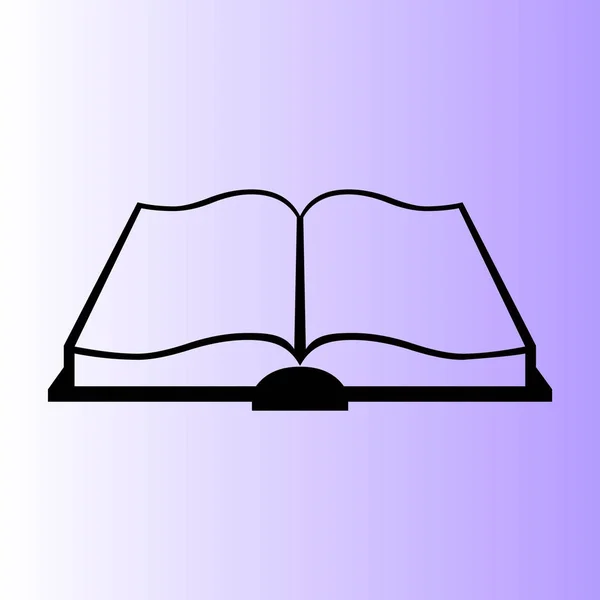 Icono Web Libro Simple — Vector de stock