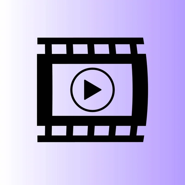 Εικονογράφηση Διανύσματος Εικονιδίου Βίντεο — Διανυσματικό Αρχείο