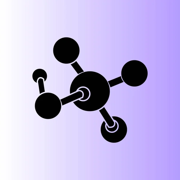 Молекула Вектор Проста Піктограма — стоковий вектор