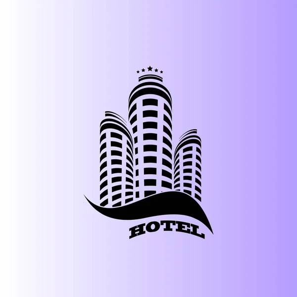 Hotel Vektör Basit Icon — Stok Vektör