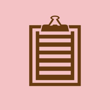 Vektör izole Pano, liste simge seti