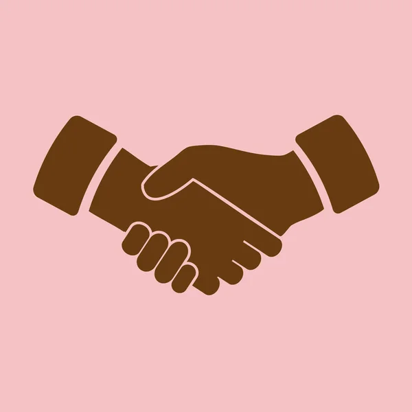 Handshake Proste Wektor Ikona — Wektor stockowy