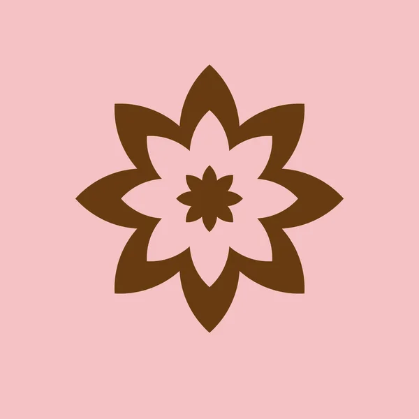 Flor Simple Vector Icono — Archivo Imágenes Vectoriales