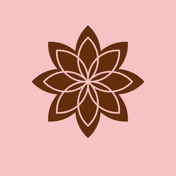 花のシンプルなベクター アイコン — ストックベクタ