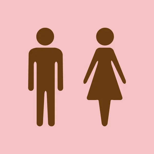 男性と女性のベクトルイラスト — ストックベクタ