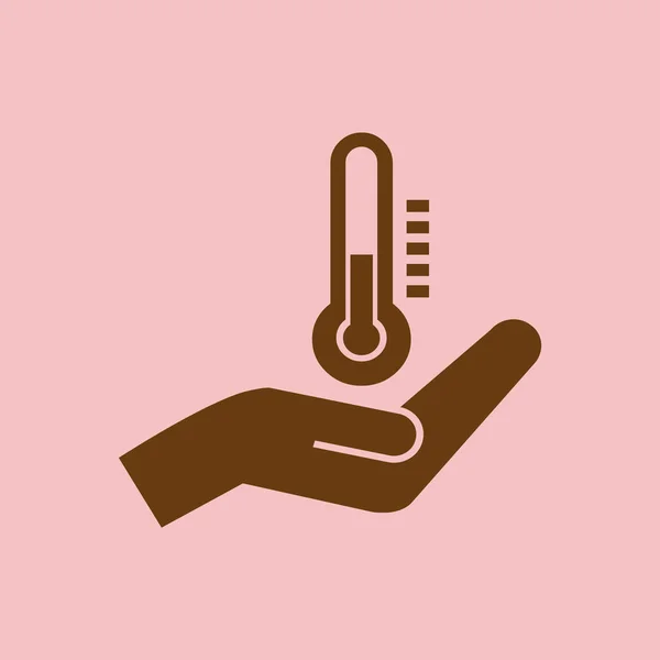 Thermometer Vector Icon Simple Illustration — Stock Vector