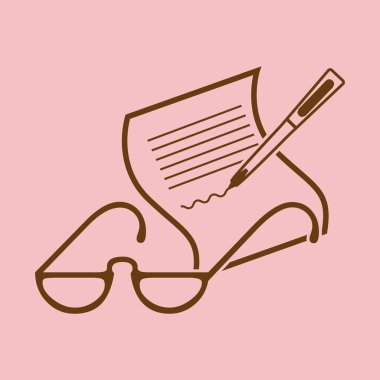 Vektör gözlük simgesi simgesi