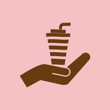 bir saman vektör simgesi ile Kupası