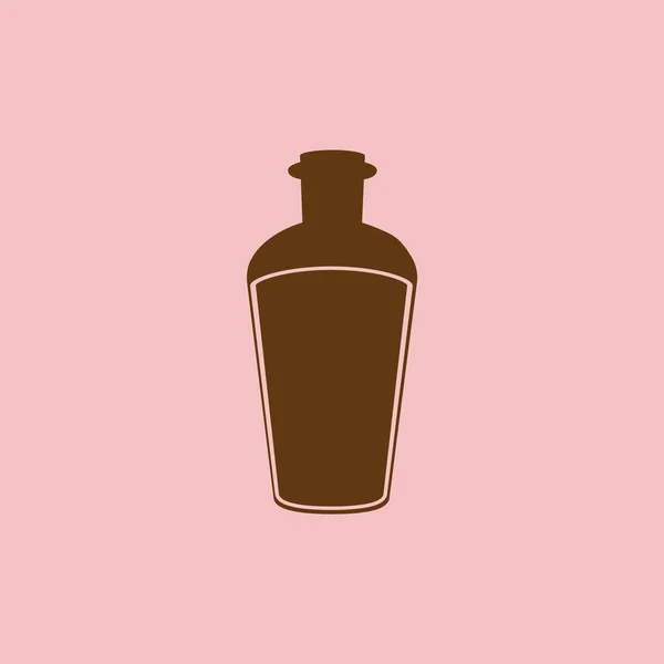 Icono Botella Ilustración Vectorial — Vector de stock