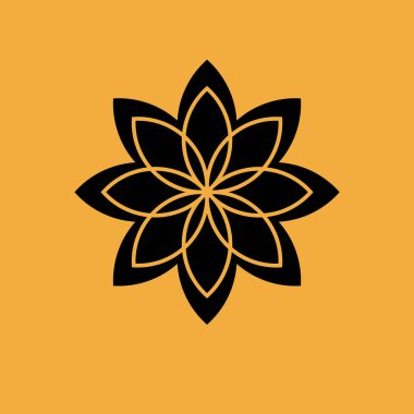 çiçek vektör basit simgesi