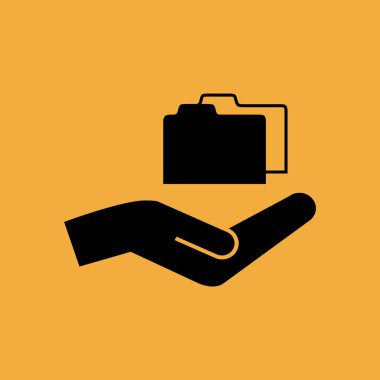 Klasör simgesi basit vektör