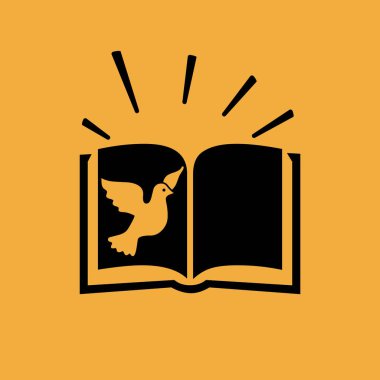 İncil kitap basit vektör