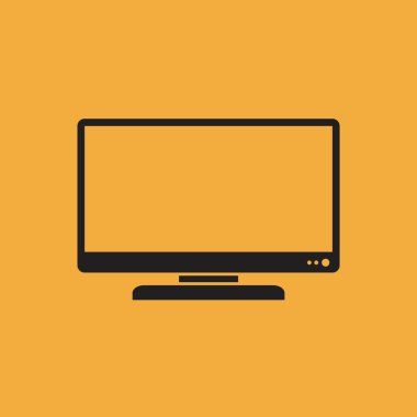 TV vektör basit simgesi