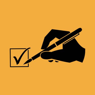 el ve kene vektör simgesi