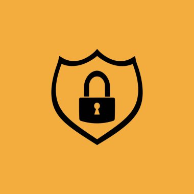 Kilit simgesi, vektör çizim gardiyan