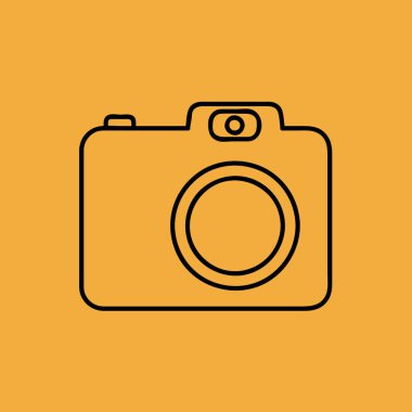 Fotoğraf kamerası vektör simgesi