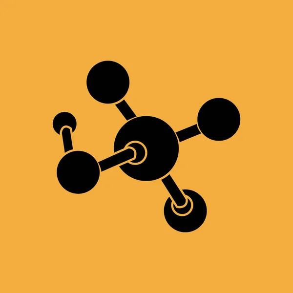 Molecule Vector Simple Icono — Vector de stock
