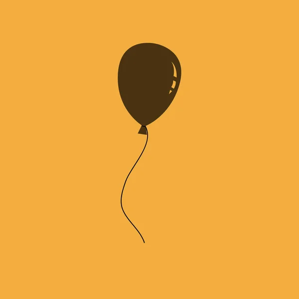 Ballon Vektor Einfaches Symbol — Stockvektor