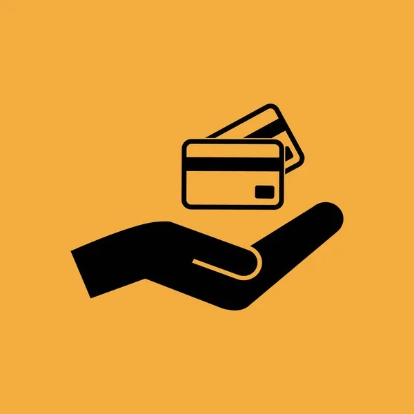 Eenvoudige Creditcards Houden — Stockvector