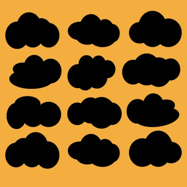 Nube Icono Vector Simple — Vector de stock