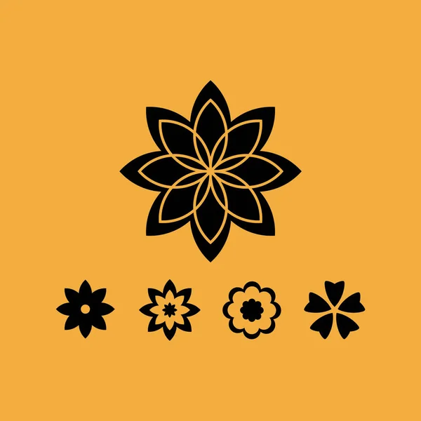 Vecteur Fleur Icône Simple — Image vectorielle