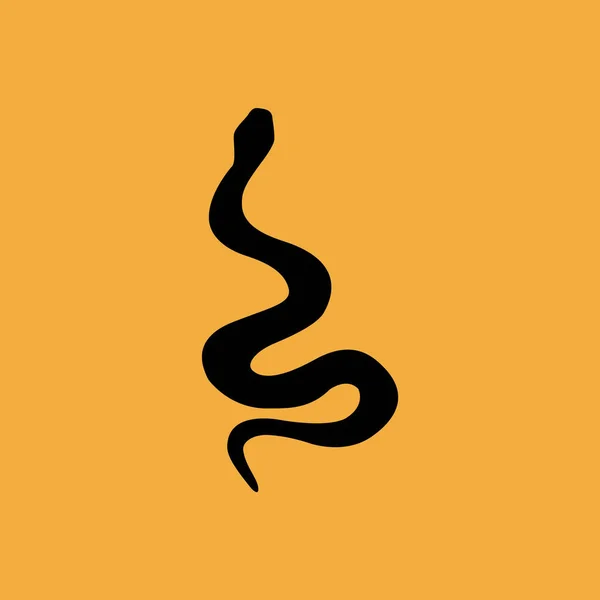 Vetor Serpente Ícone Simples — Vetor de Stock