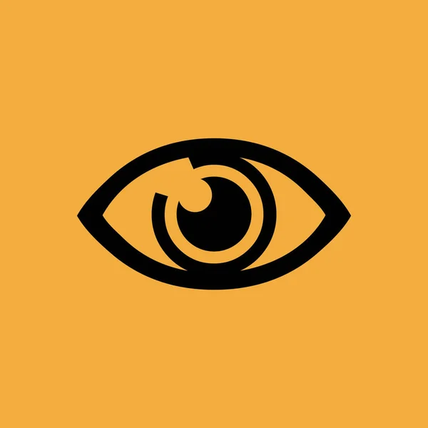 Oko Znak Proste Ikona — Wektor stockowy