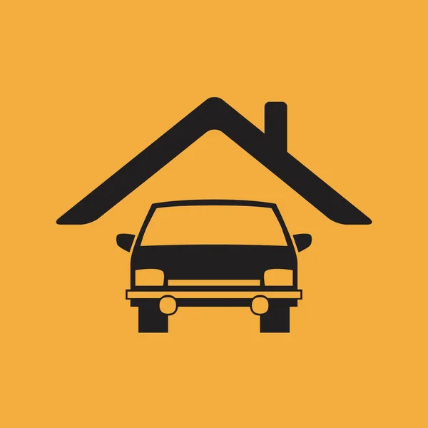 Car Vector Simple Icon — Stock Vector