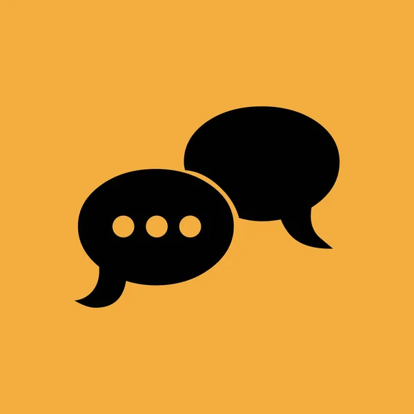 Vector Conversación Icono Simple — Vector de stock