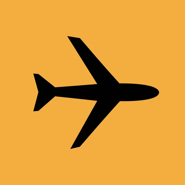 Vecteur Avion Icône Simple — Image vectorielle