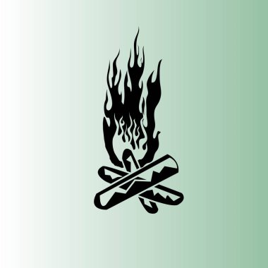 basit şenlik ateşi vektör simgesi