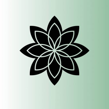 çiçek basit vektör simgesi